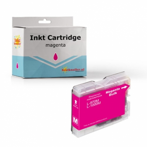Huismerk voor Brother LC-1000M inktcartridge magenta 20ml.