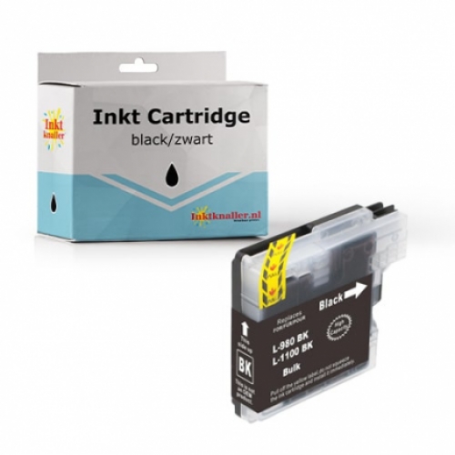 Huismerk voor Brother LC-1100BK 28 ml. inktcartridge zwart