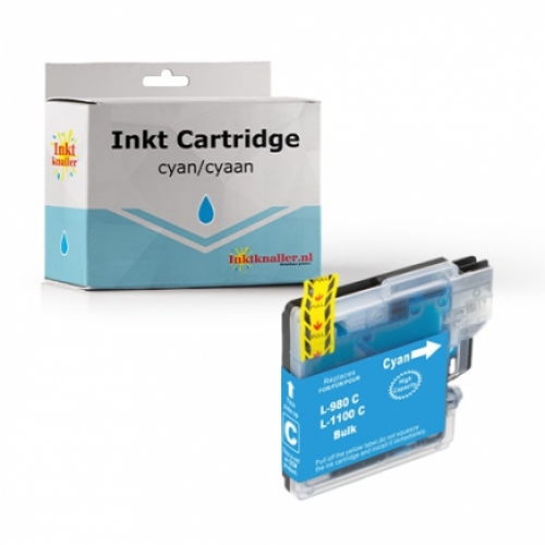 Huismerk voor Brother LC-1100C 18 ml. inktcartridge cyaan