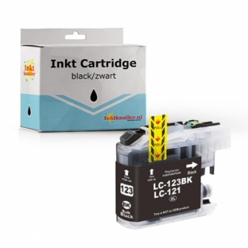 Huismerk voor Brother LC-123BK inktcartridge zwart