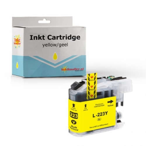 Huismerk voor Brother LC-223Y inktcartridge geel