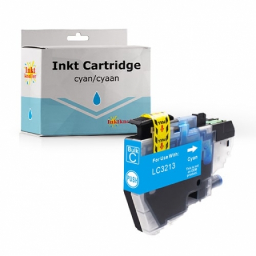 Huismerk voor Brother LC-3213C (LC-3211) inkt cartridge cyaan
