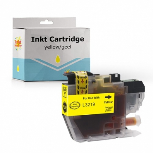 Huismerk voor Brother LC-3219 geel inkt cartridge