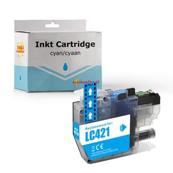 Huismerk voor Brother LC-421C inktcartridge cyaan 200 pagina's