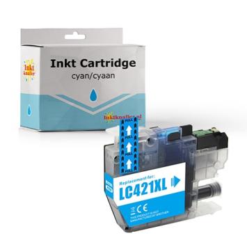 Huismerk voor Brother LC-421XLC inktcartridge cyaan 500 pagina's