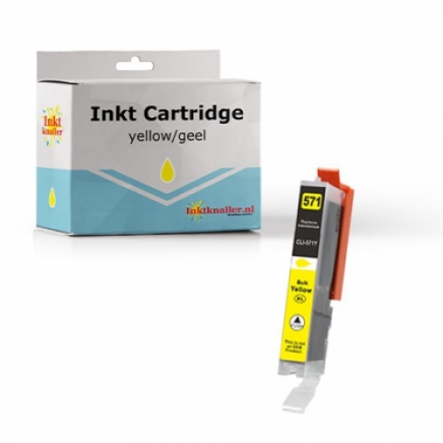 Huismerk Canon CLi-571Y XL 13 ml. geel inktcartridge
