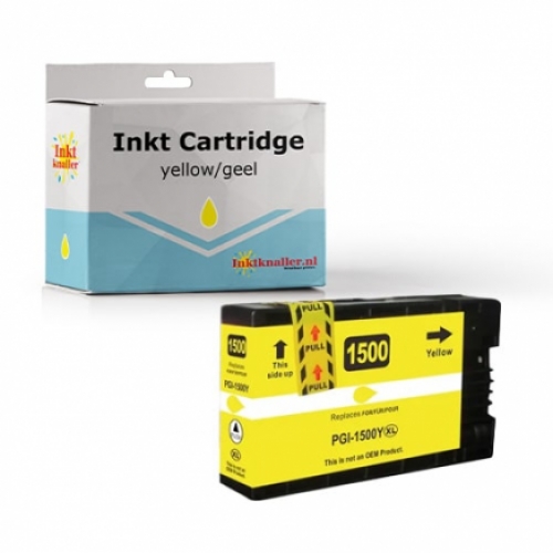 Huismerk Canon PGi-1500 XL geel inktcartridge