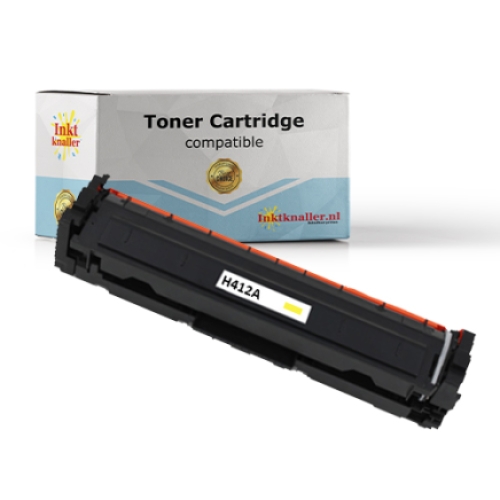Huismerk vervangt HP CF412A - 410A toner geel