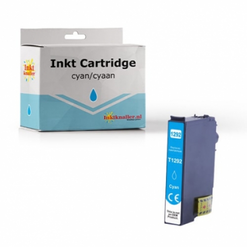 Huismerk Epson T1292 inktcartridge cyaan 12 ml.