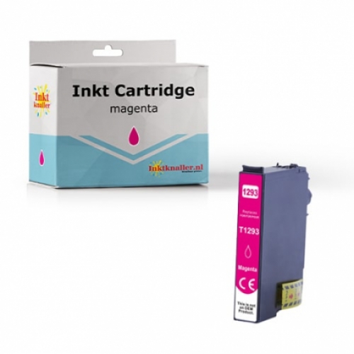 Huismerk Epson T1293 inktcartridge magenta 12 ml.