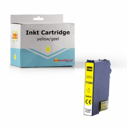 Huismerk Epson T1294 inktcartridge geel 12 ml.