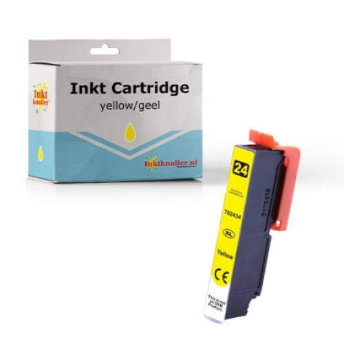 Huismerk Epson T2434 -24XL inktcartridge HC geel