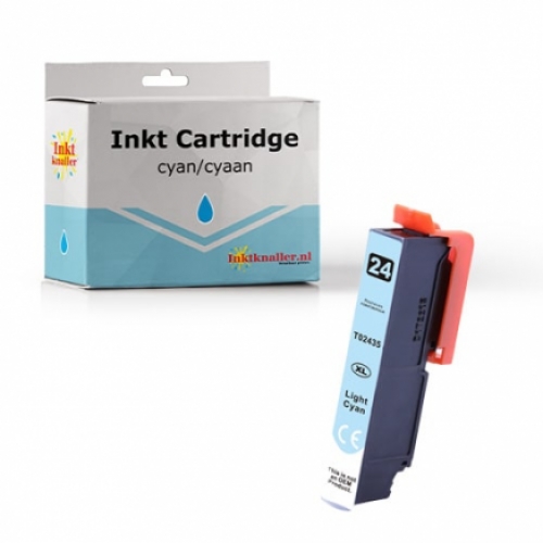 Huismerk Epson T2435 - 24XL inktcartridge HC licht cyaan