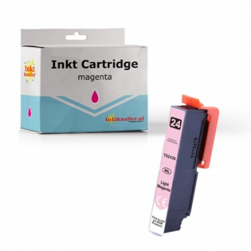 Huismerk Epson T2436 -24XL inktcartridge HC licht magenta