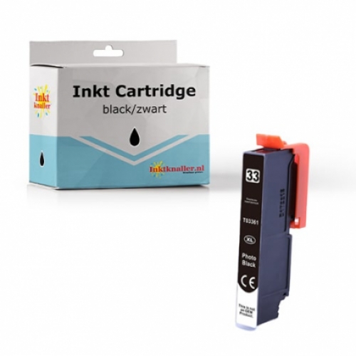 Huismerk Epson T3361 - 33XL cartridge foto zwart