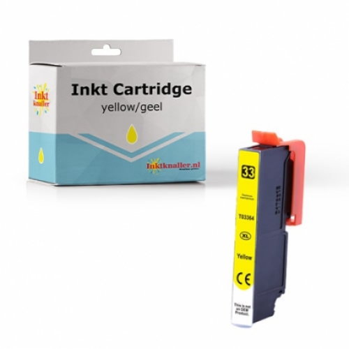 Huismerk Epson T3364 - 33XL cartridge geel