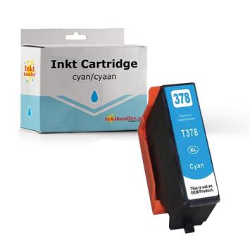 Huismerk Epson T3782 - 378 cartridge cyaan