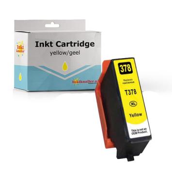 Huismerk Epson T3784 - 378 cartridge geel