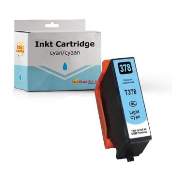Huismerk Epson T3785 - 378 cartridge licht cyaan