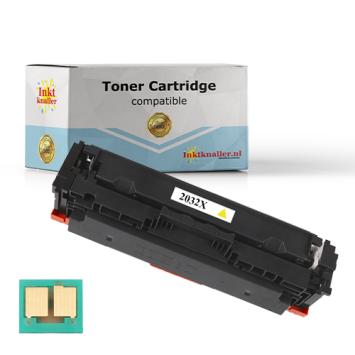 Huismerk vervangt HP W2032X-415X toner geel met chip - 6.000 pag.