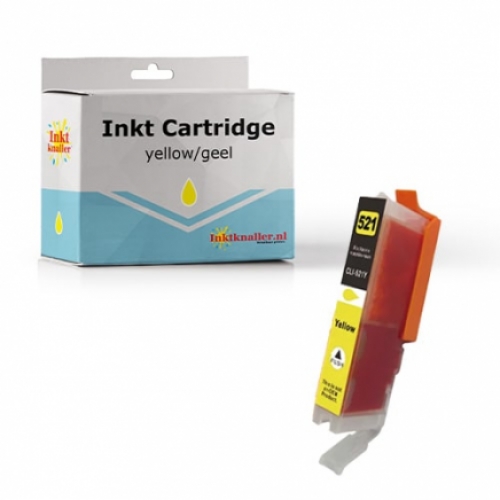 Huismerk Canon CLi-521Y inktcartridge geel