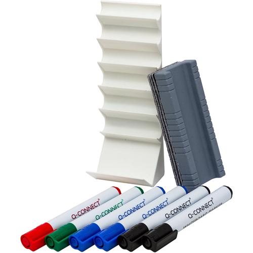 Q-CONNECT accessoirehouder voor whiteboard, incl markers en wisser