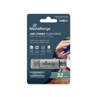 MediaRange USB 3.2 USB-A en USB-C 32GB