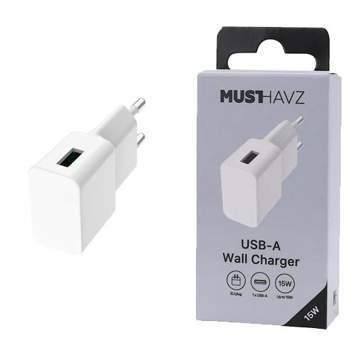 USB-A oplader 15W
