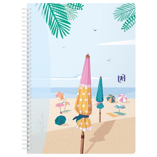 Oxford Horizons spiraalschrift, ft B5, 120 bladzijden, geruit 5 mm, geassorteerde kleuren
