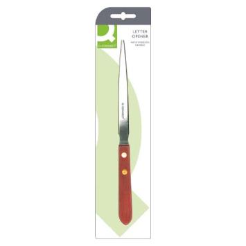 Q-CONNECT briefopener 22 cm, met houten handvat