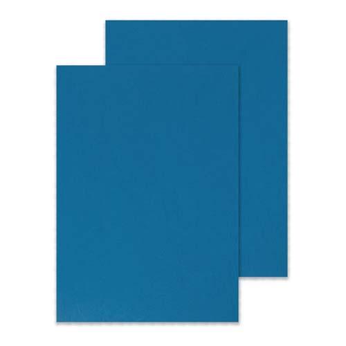 Q-CONNECT dekblad A4 leder 250 grams 100 stuks blauw