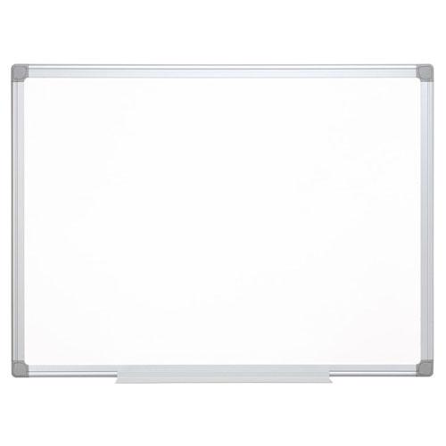 Q-CONNECT whiteboard, met aluminium frame, melamine, 1zijde wit, 1 zijde geruit, 90 x 120 cm