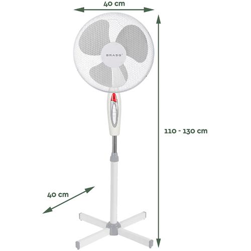 Statiefventilator F300, diameter 40 cm, wit