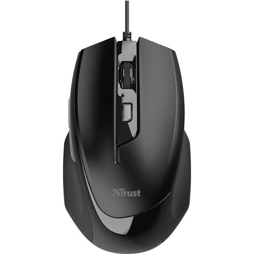 Trust Voca Comfort muis, zwart